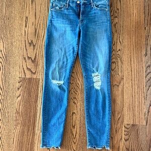Mother jeans size 27 EUC! The Looker ankle chew